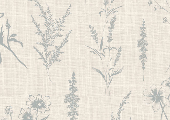 Botanical Sketchbook, Touch of Grey - Roller Blind - Image 6